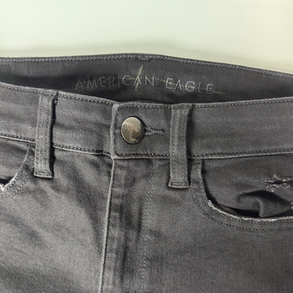 American Eagle black high rise jeggings size 4 NWOT - Picture 9 of 12